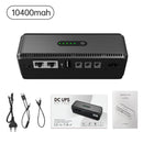 DCL-18W Mini DC Power Supply UPS 18W 8800mAh/10400mAh USB Type-C 5V/2A DC POE 15V/0.6A 24V/0.4A Input 100-240V for Network Devices