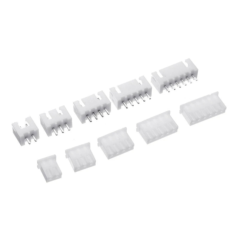 460pcs JST-XH 2.54mm 2/3/4/5/6Pin Connector Male/Female Wire Terminal Block Kit