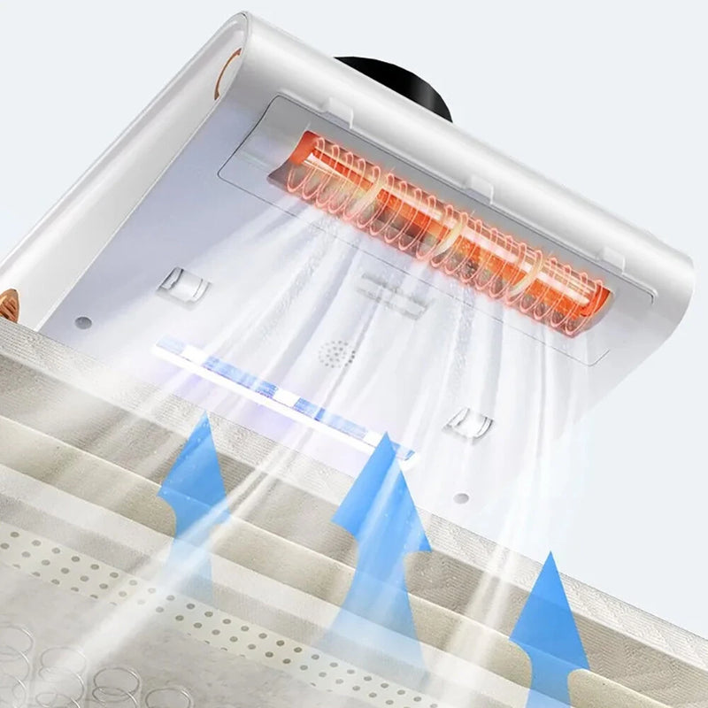 KONKA Mite Remover with UV Light 10000Pa Strong Suction Lightweight Bed Vacuum Cleaner Washable HEPA Filter Mattress Vacuum