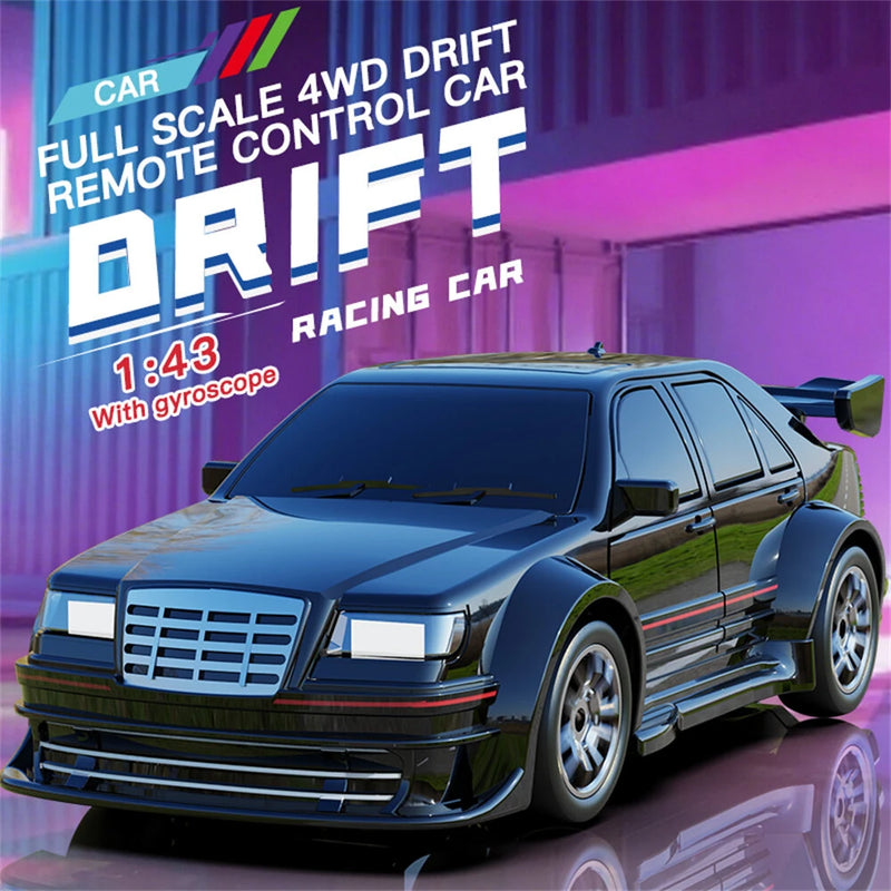 KFPLAN KF30 RTR 1/43 2.4G 4WD Drift RC Car Gyro Mini Race LED Light Radio Control High-Speed Motor On-Road Racing Vehicle Model Boys Gifts Toys