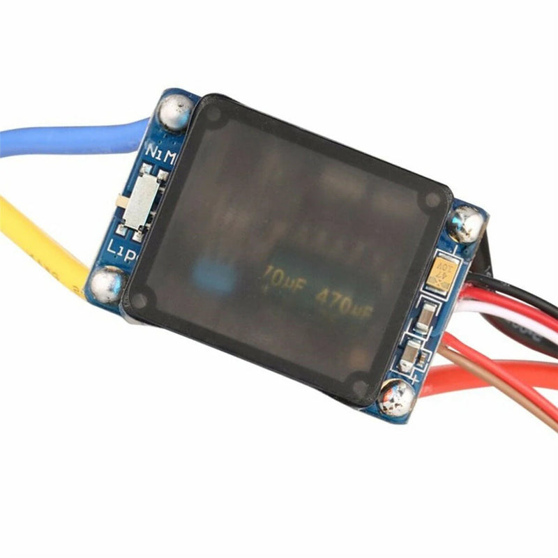 Waterproof Brushed ESC 60A 3S with Fan 5V 3A BEC T-Plug for 1/10 RC Car Vehicles Model Parts