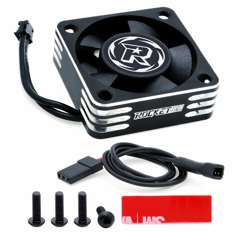 Rocket Aluminum 28000RPM Motor Cooling Fan Heatsink 30mm for 1/10 3650 540 RC Car Engine