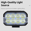WEST BIKING 400Lm Digital Power Display Bike Headlight Waterproof Type-C Charging Flashlight 8 LED Beads High Brightness Bicycle Front Light for Road Night Riding