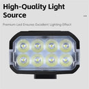 WEST BIKING 400Lm Digital Power Display Bike Headlight Waterproof Type-C Charging Flashlight 8 LED Beads High Brightness Bicycle Front Light for Road Night Riding
