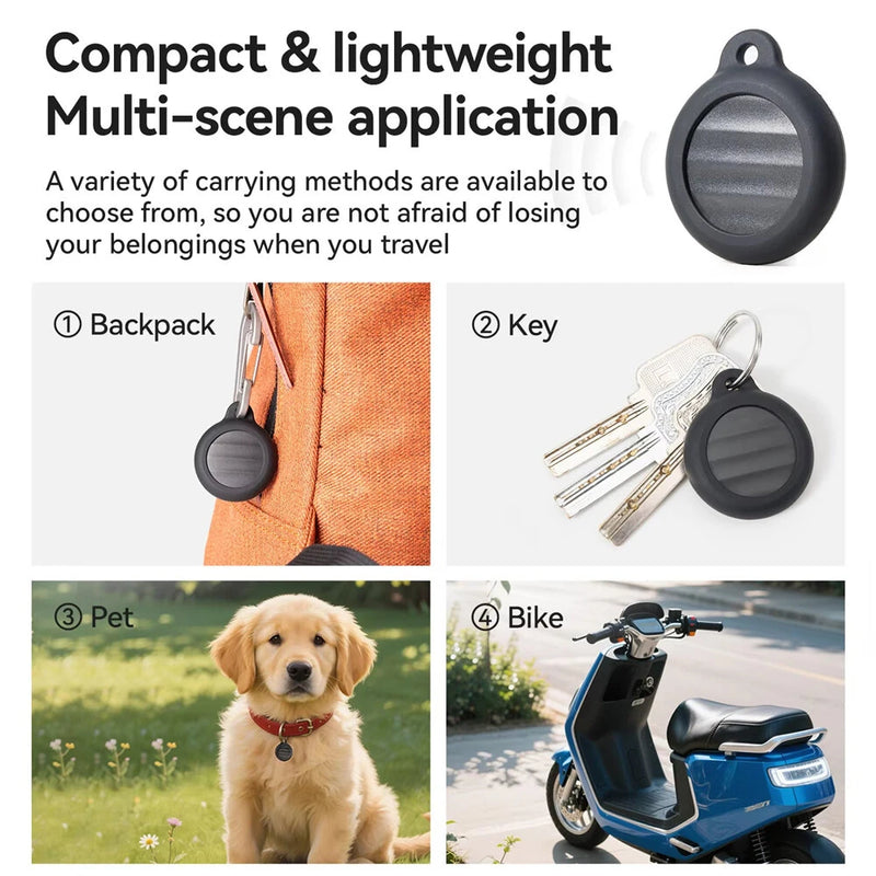 ROCKBROS RT1W Mini GPS Tracker System FindMy App Air Tag Key Bluetooth 5.1 Sound Guidance Anti-Theft Remote Tracker Child Pet Finder