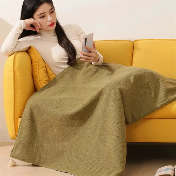 TENGOO Electric Heating Shawl USB Charging Warm Blanket Portable Outdoor Camping Thermostatic Single Quilt 150*80CM Mattress Office Sleeping Cover Nap
