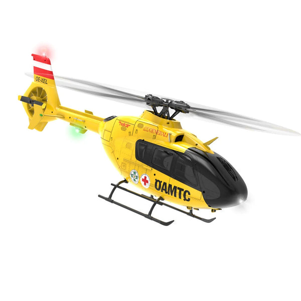 YXZNRC F06 2.4G 6CH 1:36 EC135 Scale Yellow Fuselage Flybarless RC Helicopter RTF