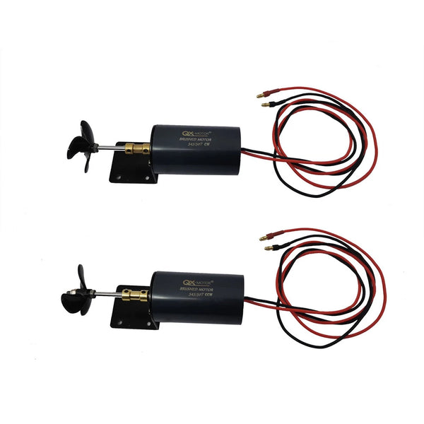 QX_Motor Underwater Propeller 545 / 50T 12V 16V Brushed Motor for Unmanned / Nesting Trawler/Remote Control /Duck Boat RC Vehicles Models Parts
