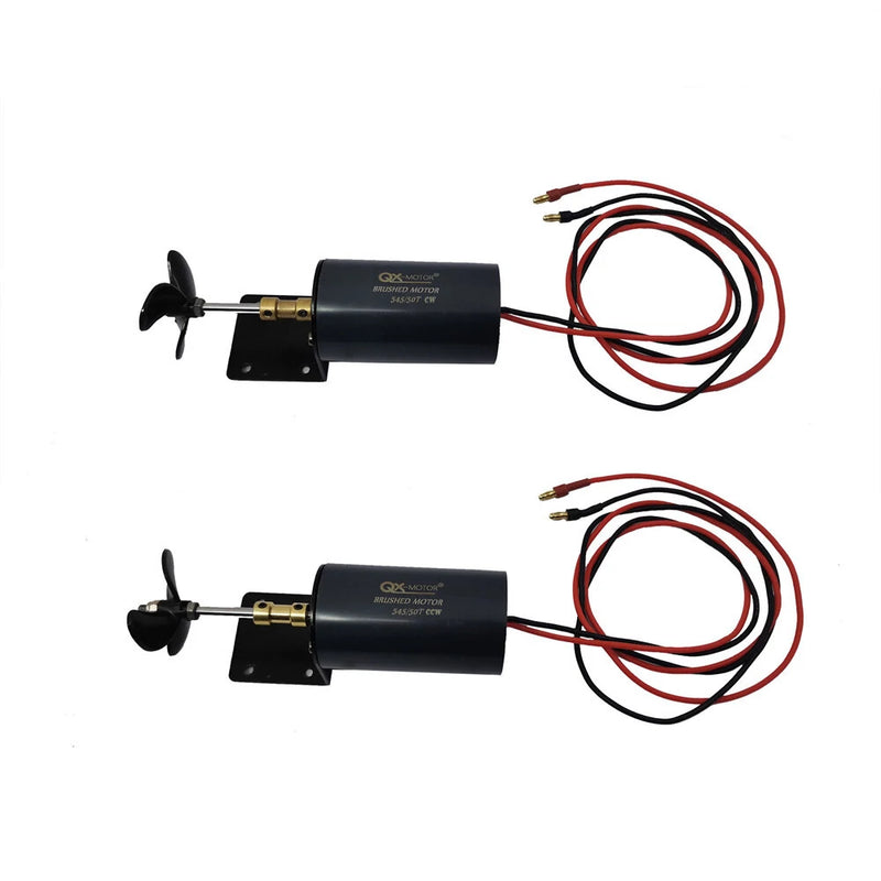 QX_Motor Underwater Propeller 545 / 50T 12V 16V Brushed Motor for Unmanned / Nesting Trawler/Remote Control /Duck Boat RC Vehicles Models Parts