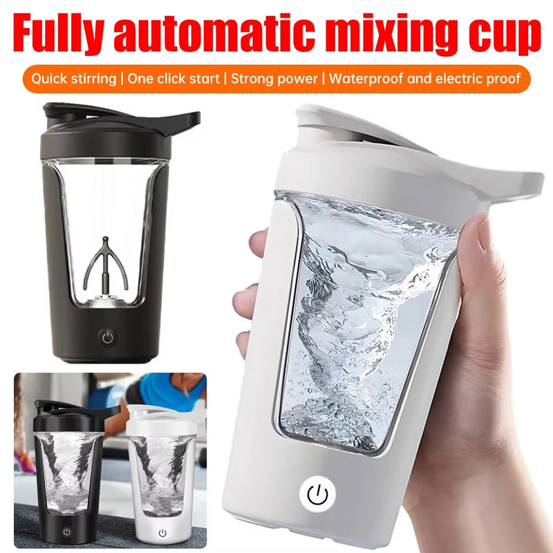 IPRee 450ml Automatic Stirring Coffee Cup Portable Electric Mixing Coffee Mug Rechargeable Coffee Soy Milk Mixer for Travel