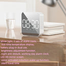 LED Clock Student Alarm Clock Plug-In Dual-Purpose Large Screen Display Digital Clock Voice-Controlled Temperature Clock