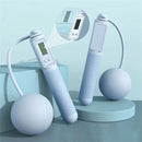 KALOAD Smart Screen Counting Cordless Skipping Rope 60mm Weighted Ball Anti-Skid Handle Silicone Speed Rope Portable Lightweight Unisex Weight for Indoor Outdoor