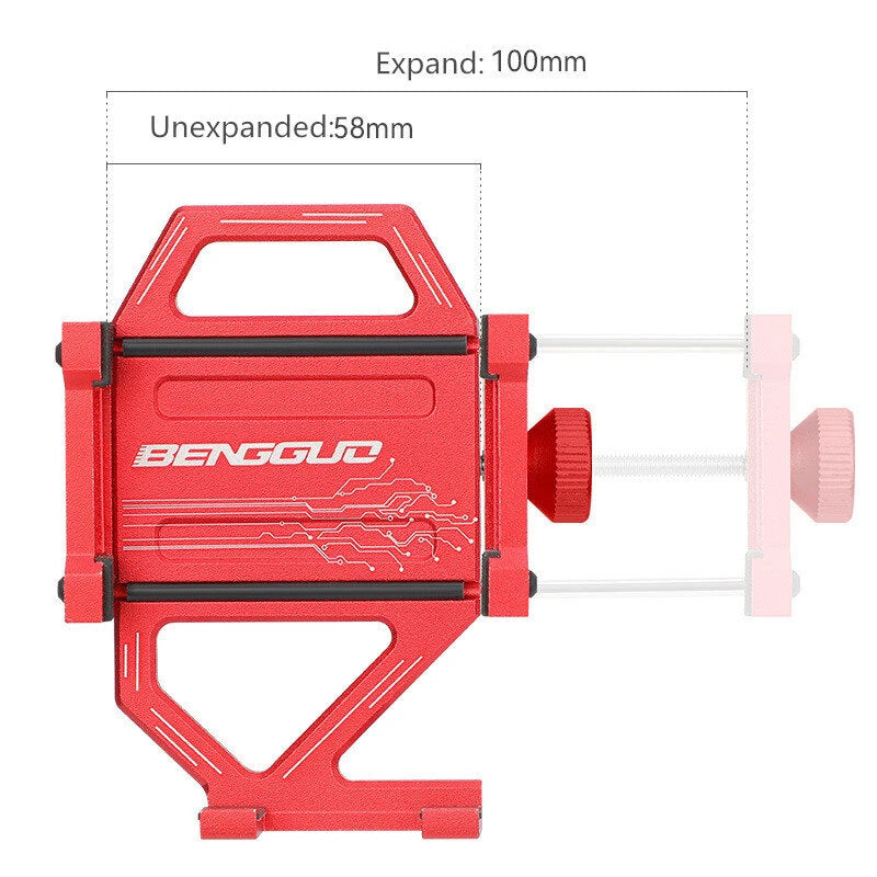 BENGGUO Bicycle Phone Holder 360 Rotation Universal Bike Motorcycle Electric Scooter Handlebar Clip Stand Mount Cell Phone Holder Bracket for Cycling