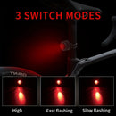 2023 New A08 Bike Taillight Red LED Super Brightness IPX5 Waterproof 3 Light Modes Bicycle Flashlight for Night Cycling