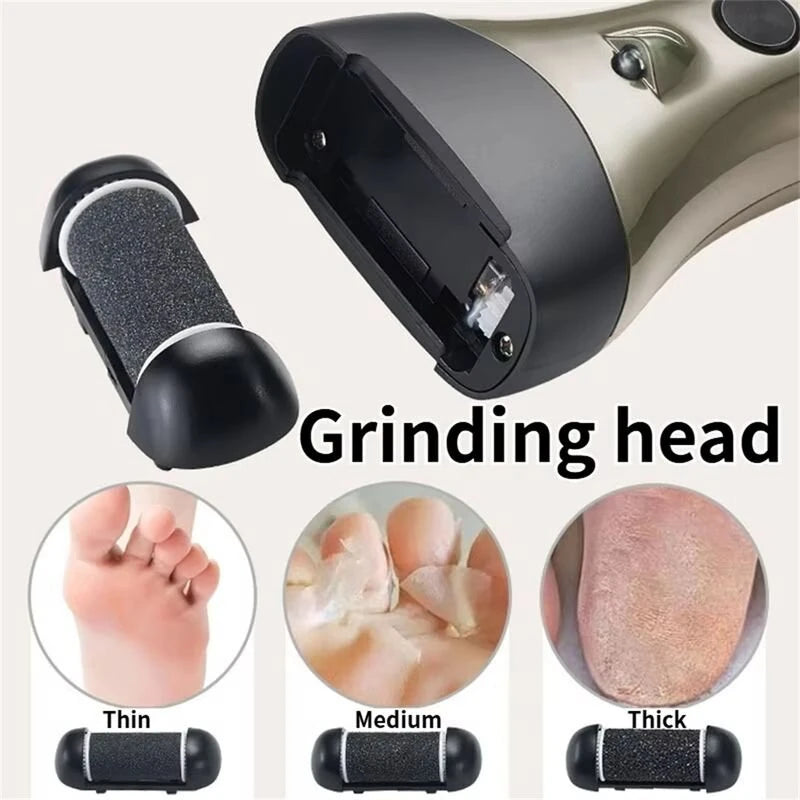 Rechargeable Electric Foot Callus Remover with USB Charging 3-Speed Digital Display Gentle Callus Remover Smooth Feet Tool For Home Use