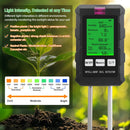 6 in 1 Digital Soil Tester PH Meter Fertility Soil Moisture Sunlight Ambient Humidity Temperature Monitor Detector Garden Soil Analyzer