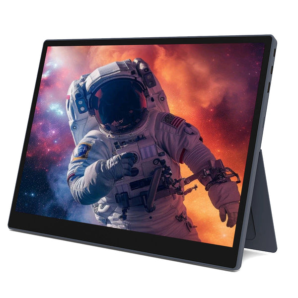 HAILESI 15 Inch Touchable FHD 2496*1664P Portable Monitor Computer Gaming Display 510nit 60Hz 100% sRGB IPS Mini HD Type-C External Screen for Smartphone Tablet Laptop Game Consoles