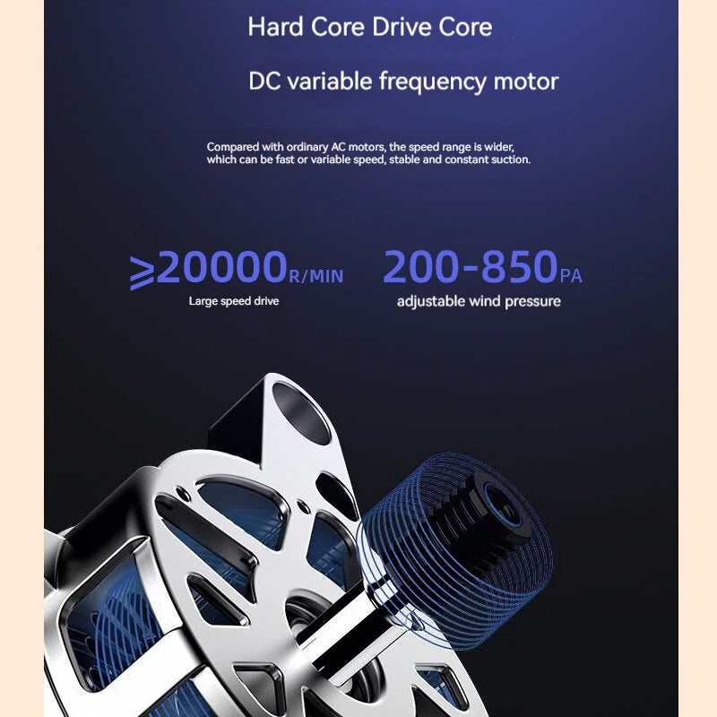 2000W Powerful Hair Dryer 5-Level Temperature Adjustment Dual Switches with Rotating Nozzle 220~240V Salon Hair Dryer for Home