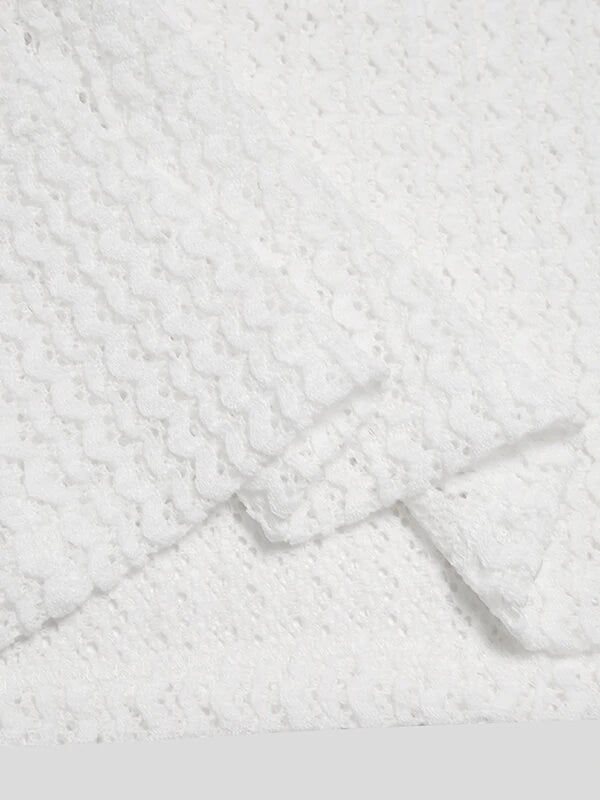 Mens Hollow Round Neck Short Sleeve T-Shirt