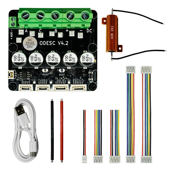 SEQURE ODESC V4.2 Single Drive High Current High Precision Brushless Servo Motor Controller Based On ODrive3.6 Upgrade, Software Configuration Compatible With Odrivetool FOC BLDC RC Car Parts