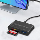 MicroDrive TY1-3 3-in-1 USB Hubs with USB3.0 SD/TF Card Reader Slot for PC Laptop Keyboard Mouse U Disk