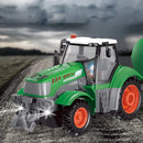 Landi QH205 1/24 27MHZ 4CH RC Car Farmer Series Wood Simulated Transport Model Light Sound Remote Control Toys Boys Dump Truck Engineering Vehicle Set Kids Gifts