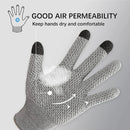 1 Pair Anti-cut Protective Kitchen Gloves 5 Level Protection Cutting Kitchen Gloves Safety Protection Hand Gloves Garden Safety
