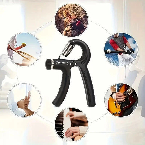 KALOAD 1Set 5-60kg Adjustable Hand Gripper Strengthener Wrist Exerciser Forearm Ring Grips Finger Stretcher Workout Fitness Massage