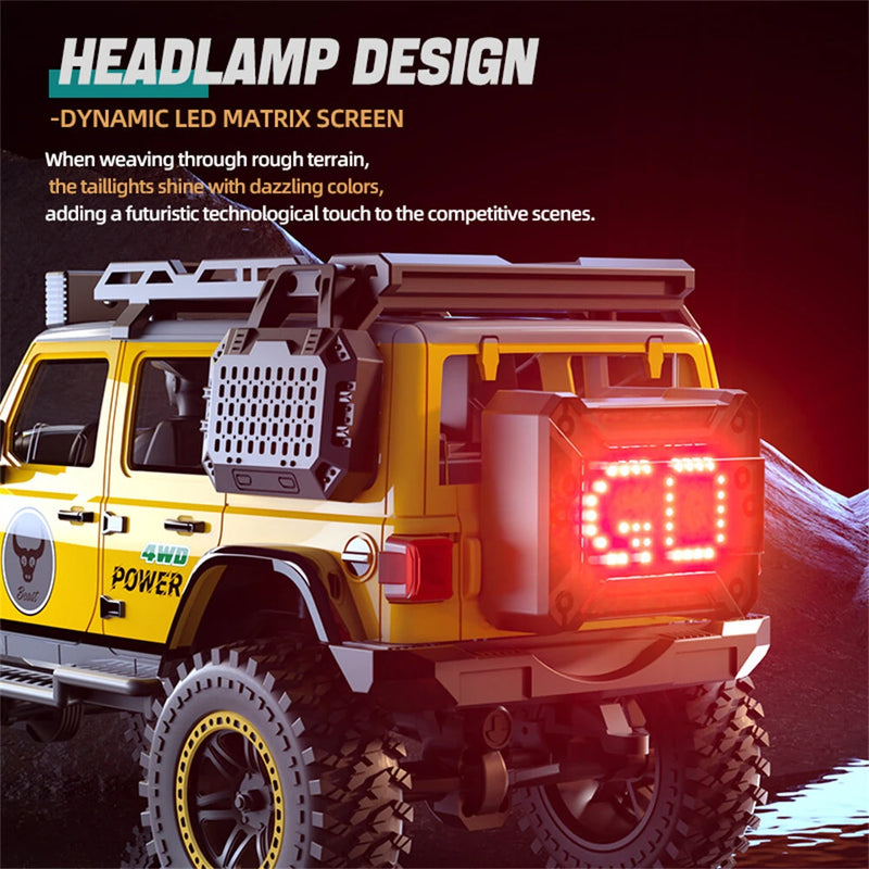 ZLL SG206 PRO/MAX RTR 1/20 2.4G 4WD Brushed/Brushless RC Car Wrangler Rock Crawler Off-Road Climbing Truck LED Lights Metal Frame Full Proportional Vehicles Models Toys
