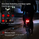 Astrolux TL01 Bike Taillight 500mAh Battery 6 Light Modes USB-C Rechargeable IPX6 Waterproof Wear-resistant Aluminum Shell Bicycle Rear Light for Night Cycling
