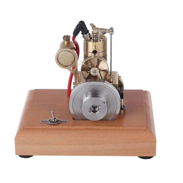 M16 1.6cc Mini Vertical Air-cooled Single-cylinder 4 Stroke Gasoline Hit Miss Complete Engine Model with Wooden Base