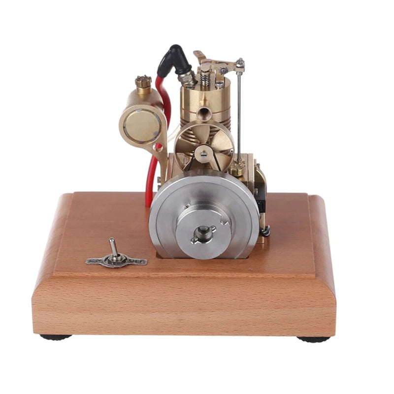 M16 1.6cc Mini Vertical Air-cooled Single-cylinder 4 Stroke Gasoline Hit Miss Complete Engine Model with Wooden Base