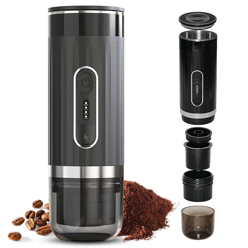 Comfook 3-in-1 Portable Coffee Machine Portable Italian Espresso Capsule Coffee Machine Cordless Heating Mini Coffee Machine