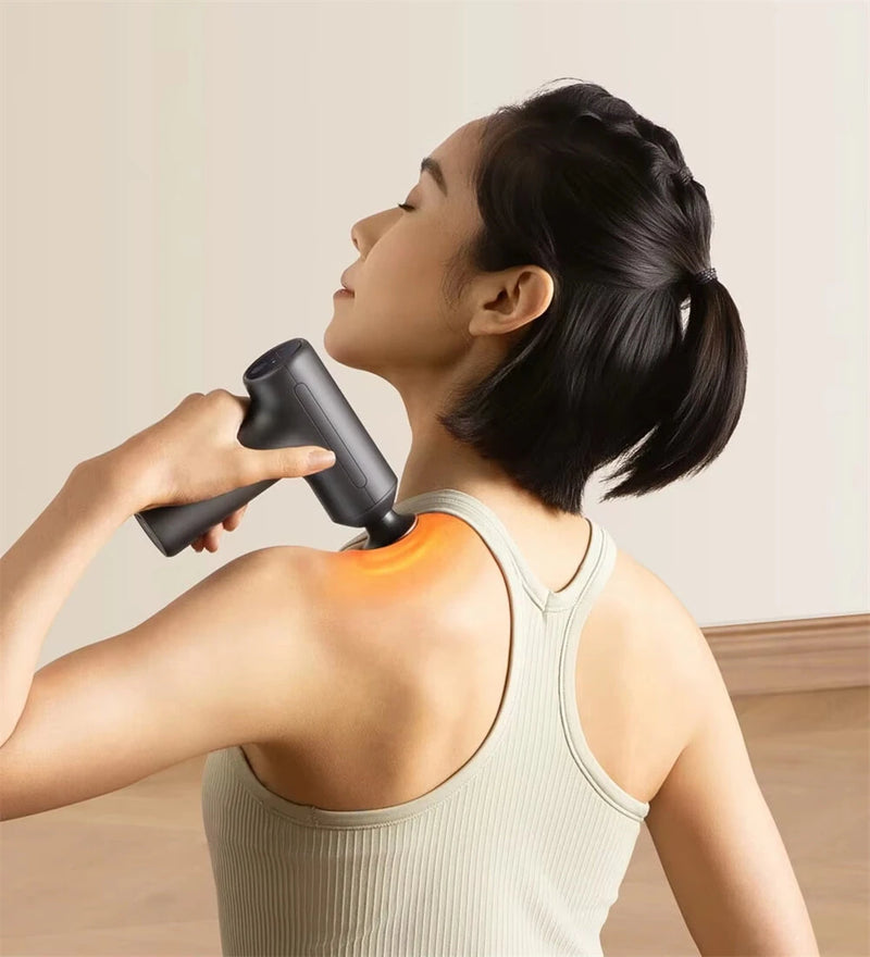 XIAOMI Mijia Fascia Gun H3 Mini Version With Hot Compress 12KG Percussion 3-Speed Vibration & Heat Therapy Smart Pressure Interactive Reminder Massage Gun