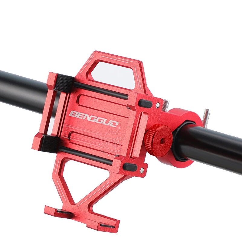 BENGGUO Bicycle Phone Holder 360 Rotation Universal Bike Motorcycle Electric Scooter Handlebar Clip Stand Mount Cell Phone Holder Bracket for Cycling
