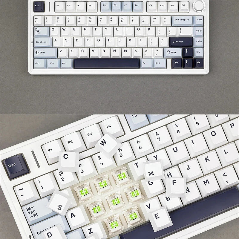 AULA F75 80 Keys Tri-mode Customized Mechanical Gaming Keyboard Hot Swappable RGB BT/2.4G/Type-C 75% Layout Wireless Gaming Keyboard Gasket Structure