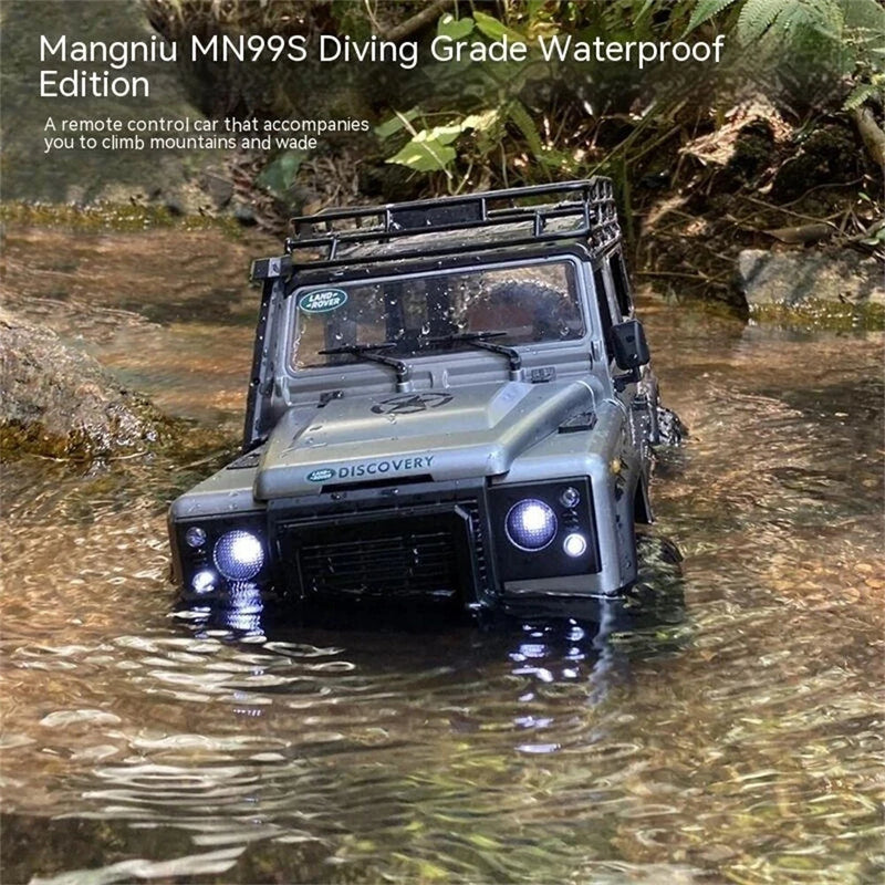 MNRC MN99S Waterproof RTR 1/12 2.4G 4WD RC Car Driving LED Light Rock Crawler Climbing Truck Full Proportional Vehicles Models Toys