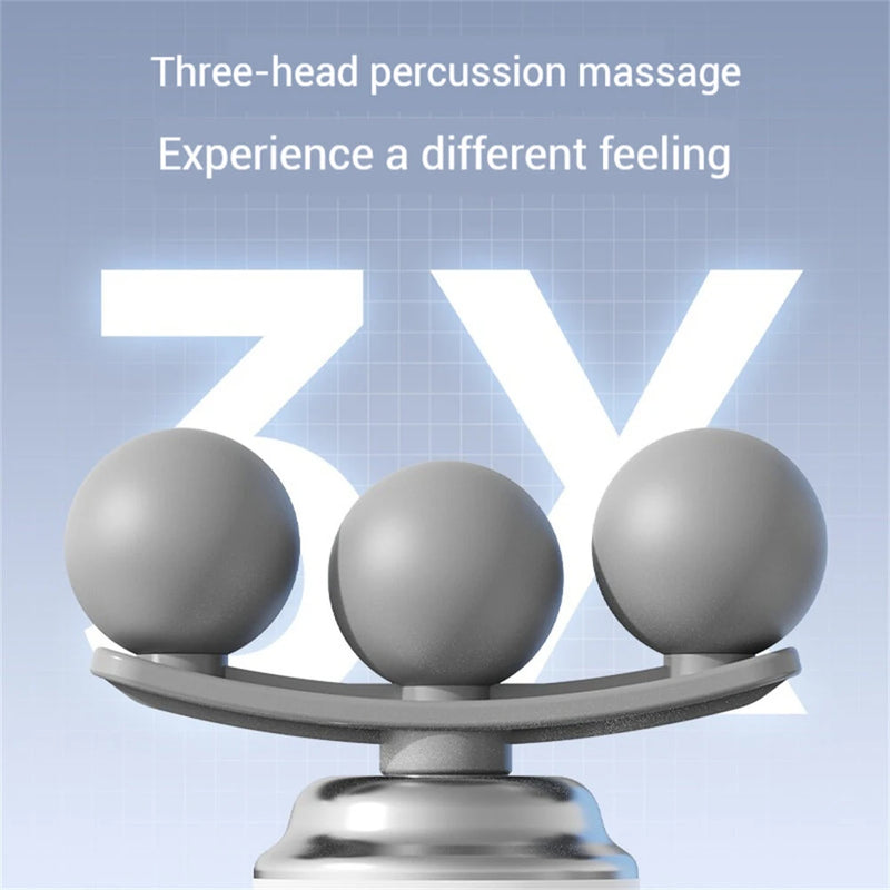 LM-130 Portable Deep Tissue Massage Gun 9 Massage Heads 6-Speed Quiet Percussion Massager Portable Muscle Therapy for Pain Relief