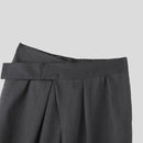 INCERUN Men Solid Color Straight Legged Pants Loose Fit Casual Hook Loop Zipper Long Trousers Large Size for Big Men S-5XL