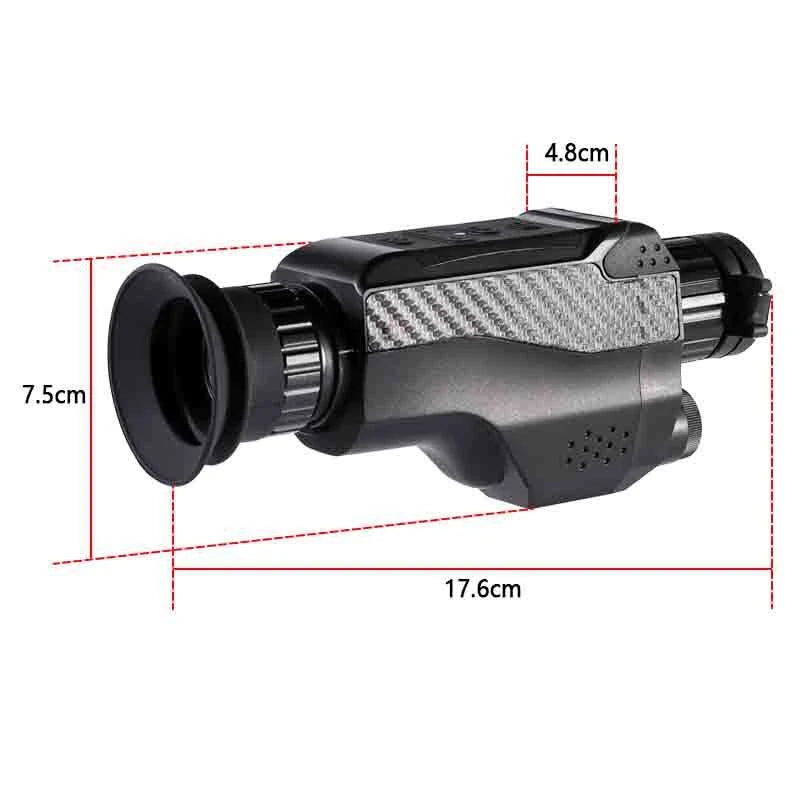 Night Vision Monocular 4-32X Zoom Infrared Telescope Digital Night Vision Scope with 1.5" TFT Screen for Hunting Wildlife Observation Camping Camera