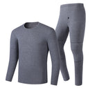 TENGOO HD-02G Heating Underwear Pant Set Fleece Lined Thermal Long Sleeves Trousers Men Women Heated Suit USB Electric Thermal Underwear for Winter