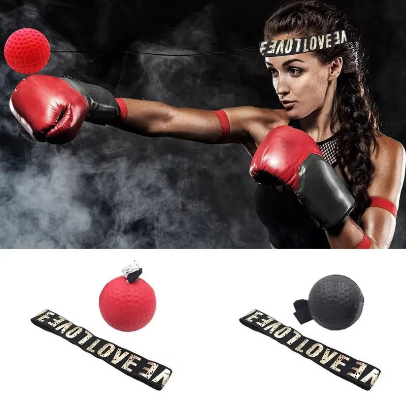 KALOAD 1Pcs Speed Boxing Ball Head-Mounted Punch Sanda Training Hand Eye Reaction Home Sandbag Fitness Gym Equipment