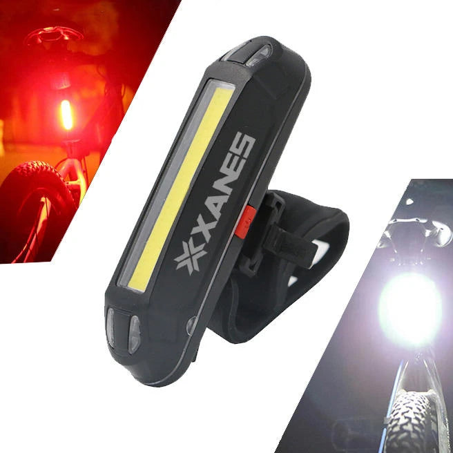 XANES 600LM German Standard Bike Front Light 500LM USB Rechargeable LED Bike Taillight Set