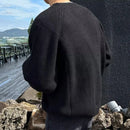 INCERUN Mens Knit V-Neck Long-Sleeve Cardigan Solid Color Comfortable Versatile Men Clothing Fashion Outwear