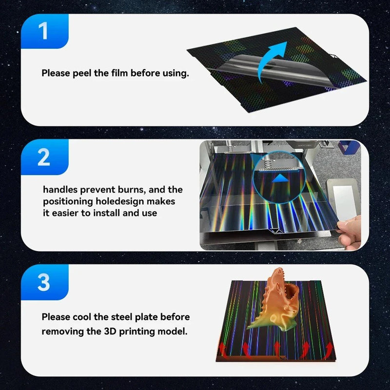 235x235mm Magnetic Steel Build Plate for Creality K1/K1C/ Ender 3 S1 Pro/ Ender 3 S1/ Ender-5 S1/ Ender 3 v3 SE/ Ender 3 v3 KE/ Ender 3 v3