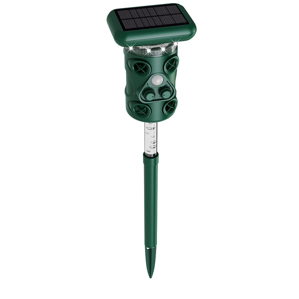 1200mAh Ultrasonic Solar Powered Outdoor Rat Bird Repellent LED Strobe Ultrasonic Outdoor Mouse and Bird Repellent Solar / USB Dual Power Supply