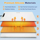 Multifunctional Silicone Insulated Food Warming Board Electric Food Warming Mat  3-Level Temperature Adjustable Compatible With Metal, Ceramic, Glass And Enamelware