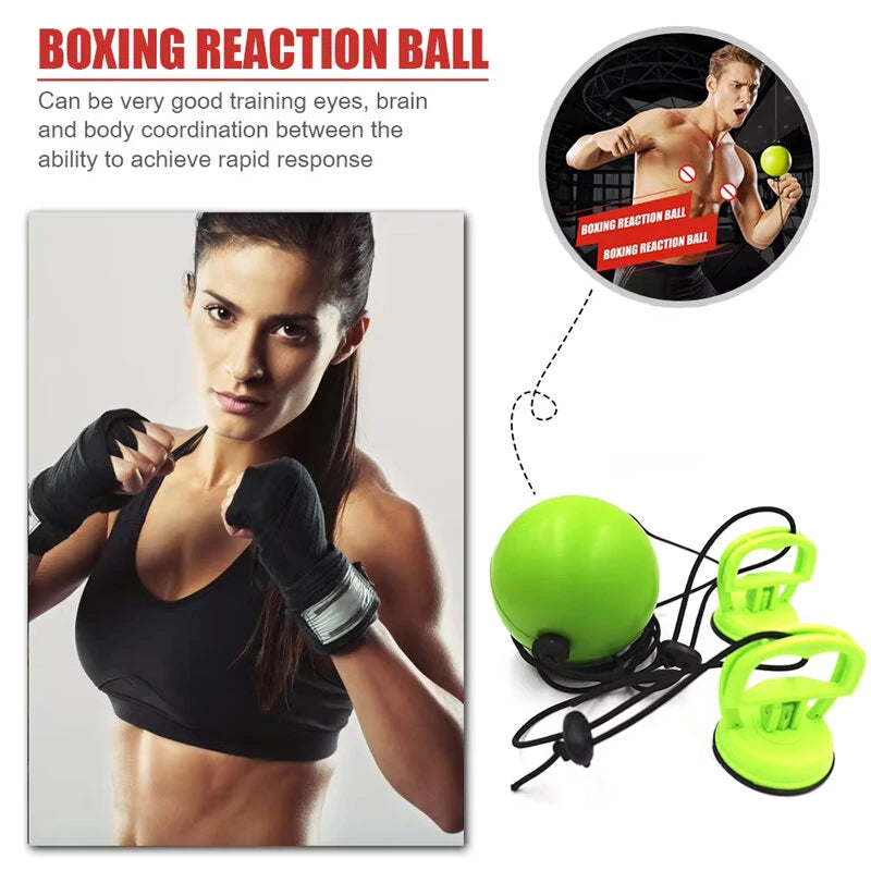 KALOAD Adjustable Boxing Training Rebound Ball Hand Eye Reaction Training Punch Ball Fitness Equipment