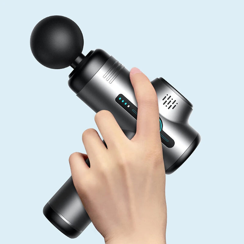 KONKA V1 Massage Gun 6 Speeds Adjustable Gear 6 Massage Heads 3200 rpm Fascia Gun Muscle Relaxation Brushed Motor