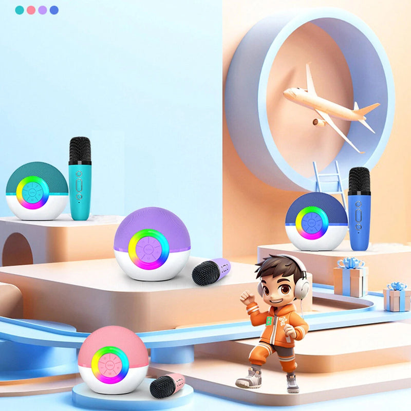 T97 Bluetooth Children's Singing Machine Karaoke Audio Microphone Integrated Early Education Toys Various Changing Channels